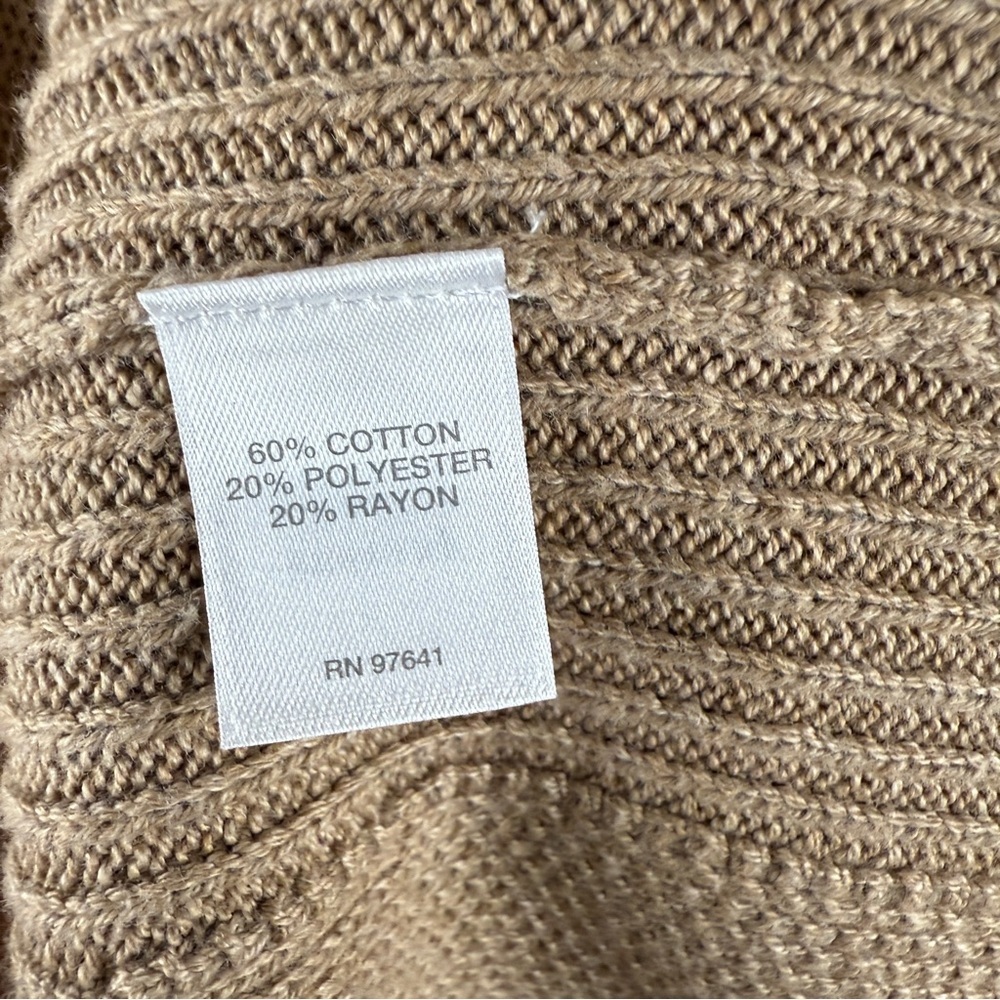 J. Jill Beige Tan Knit Button Front Long Line Cardigan - Picture 11 of 11